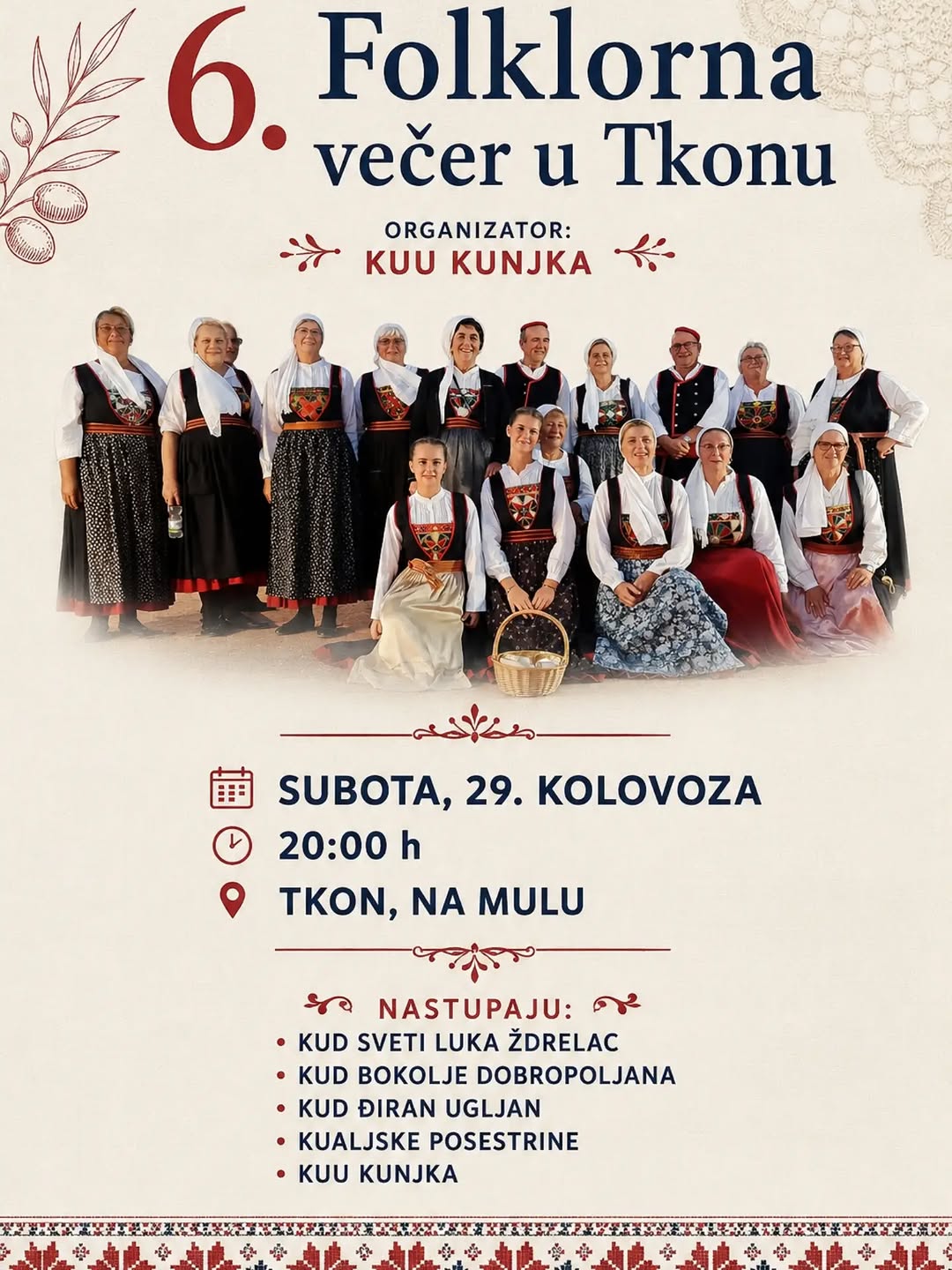 6. Folklorna večer u Tkonu