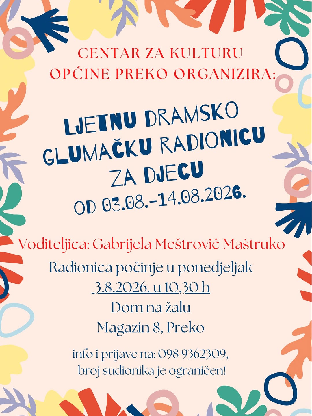 Glumačko dramska radionica | Gabrijela Meštrović Maštruko