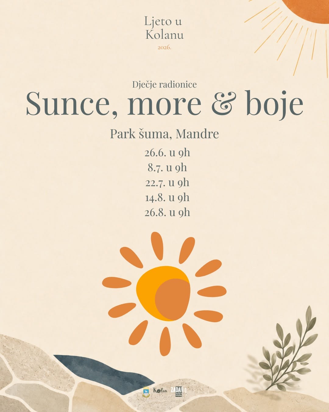 Sunce, more & boje