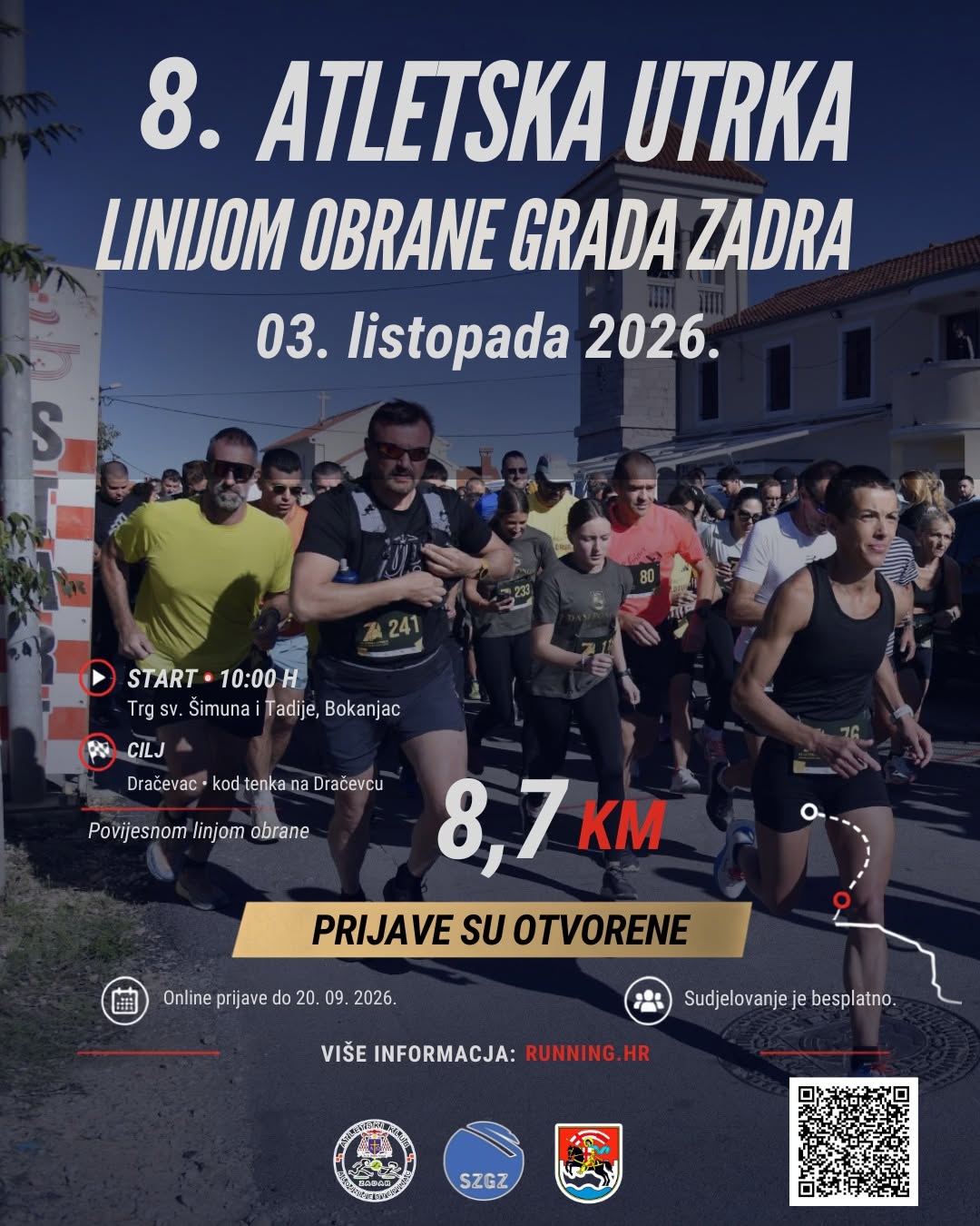 8. Atletska utrka Linijom obrane grada Zadra