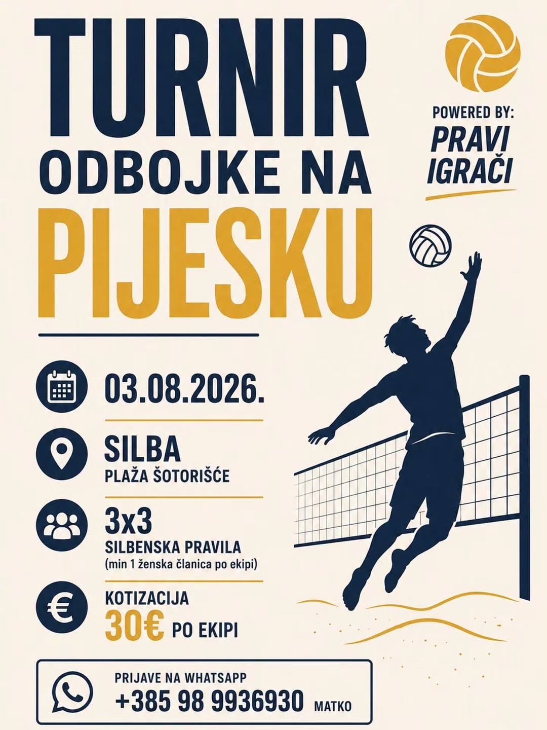 Turnir odbojke na pijesku