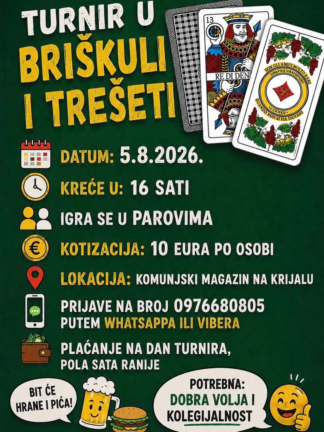 Turnir u briškuli i trešeti