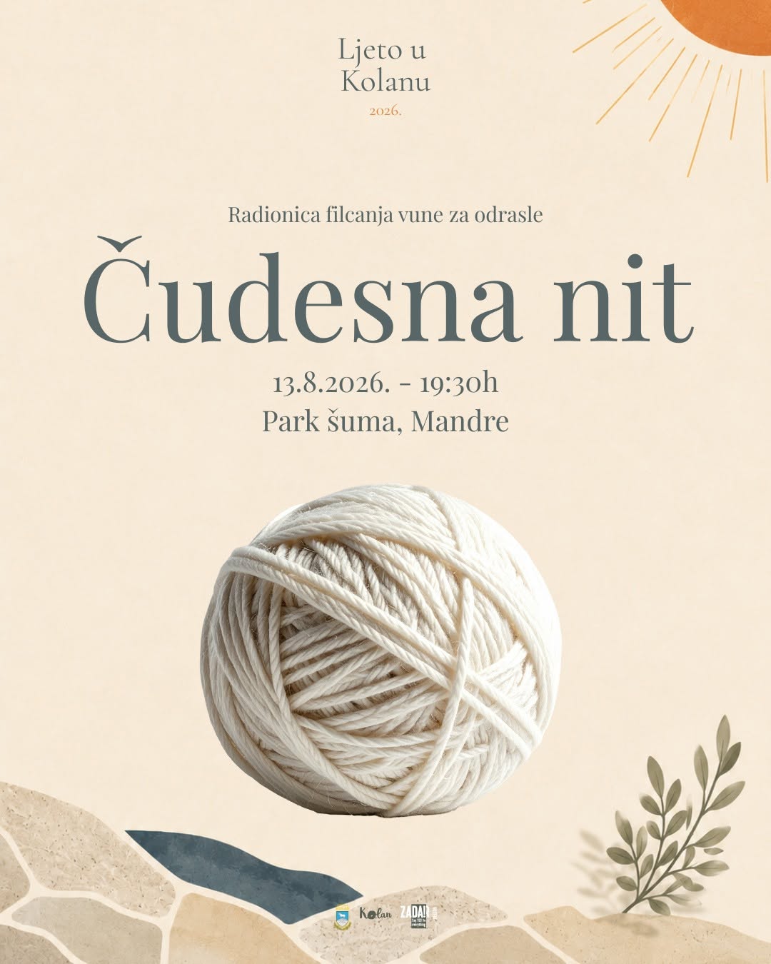 Čudesna nit | Radionica filcanja vune za odrasle