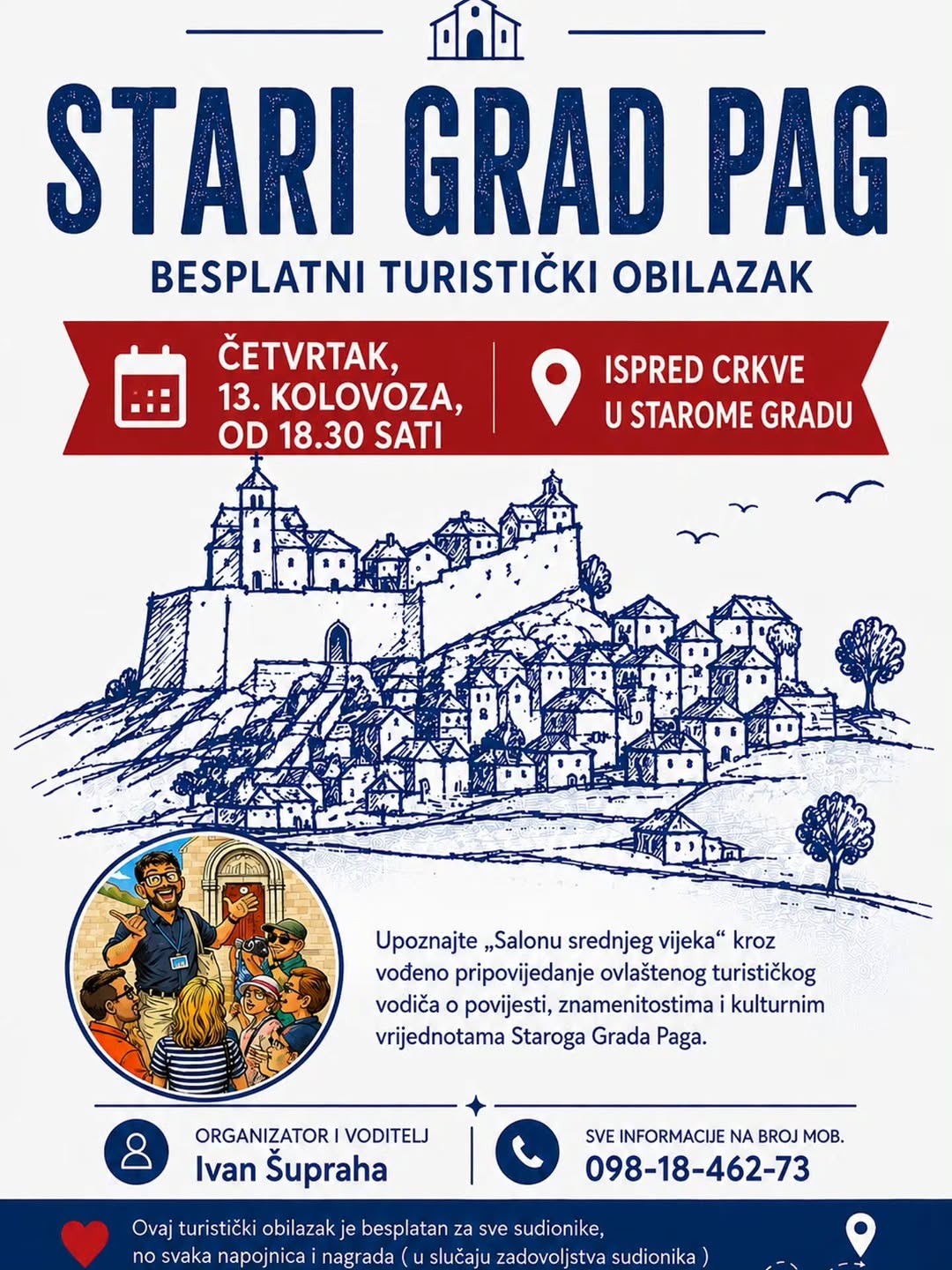 Stari Grad Pag | Besplatni turistički obilazak