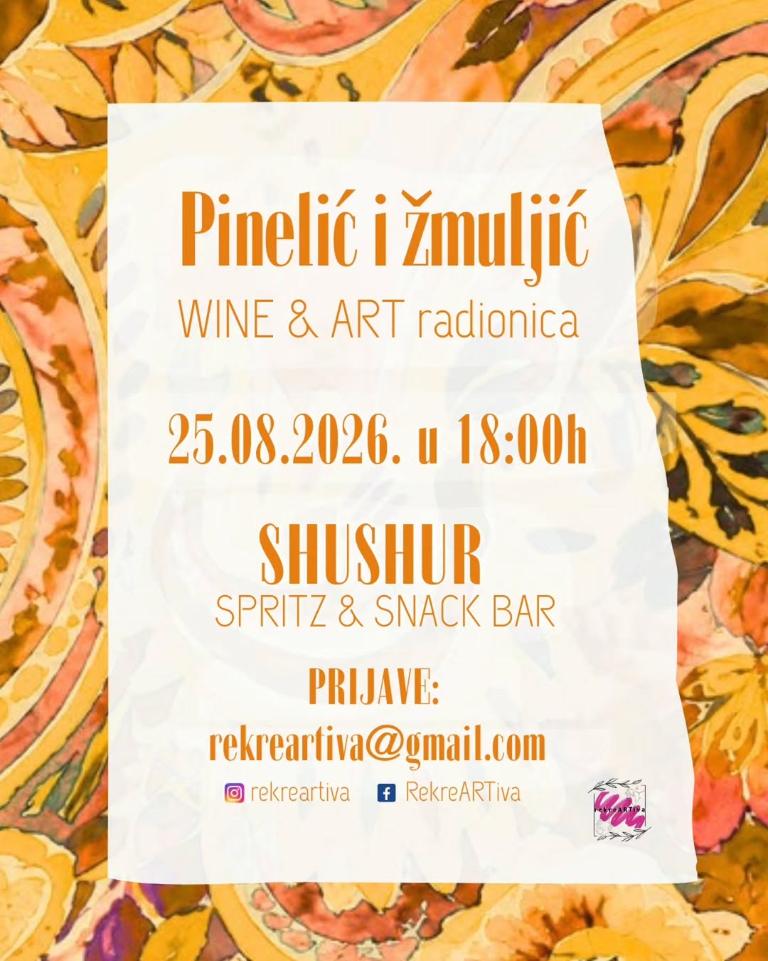Pinelić i žmulić | Wine & art radionica