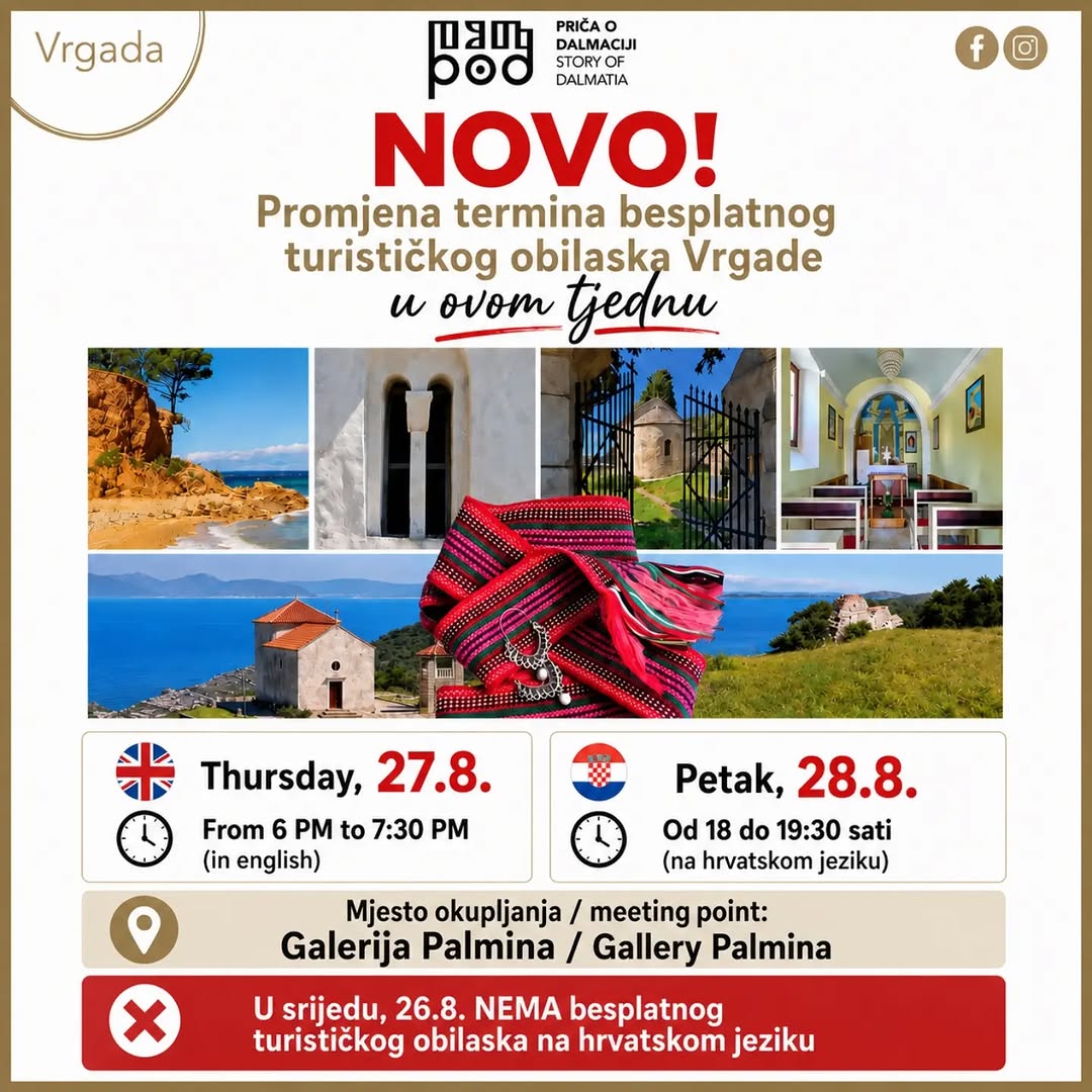 Besplatni turistički obilazak na hrvatskom jeziku