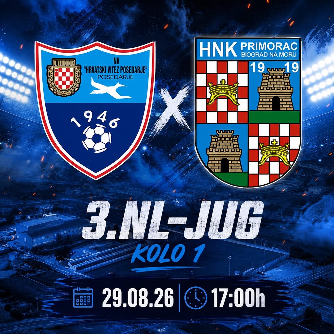 NK HV Posedarje - HNK Primorac Biograd na Moru | 3. NL Jug