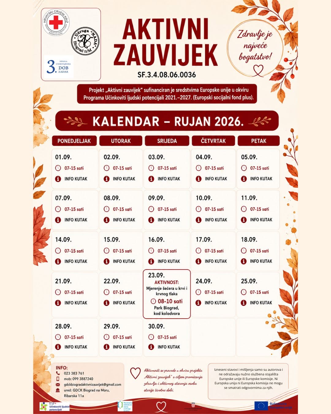 Aktivni zauvijek | Mjerenje šećera u krvi i krvnog tlaka
